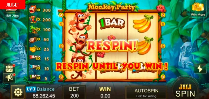 Bet646 Monkey Party Slot Machine Top Prize